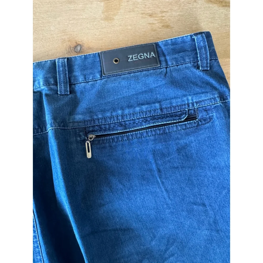 Zegna Sport Blue Denim Pants Waist 44